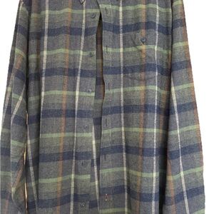 Plaid Button-Up Shirt